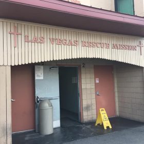 Entrance of Las Vegas Rescue Mission