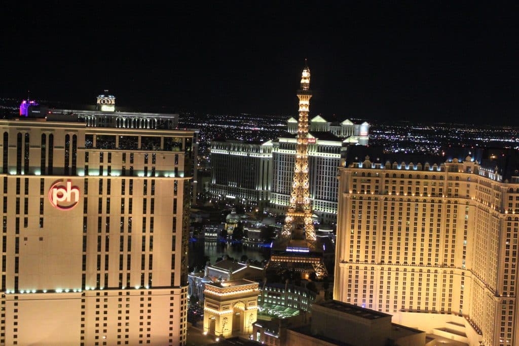Las Vegas skyline at night